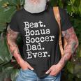 Best Bonus Soccer Dad Ever For Stepdad From Son And Daughter Gift For Mens Old Men T-shirt Gifts for Old Men