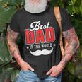 Best Dad In The World Papa Father Daddy Stepdad Poppa Family Gift For Mens Old Men T-shirt Gifts for Old Men