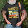 Best Sphynx Cat Dad Ever Retro Vintage Sunset Old Men T-shirt Gifts for Old Men