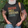 Brother Uncle Godfather Legend Fun Best Funny Uncle Gift For Mens Old Men T-shirt Gifts for Old Men