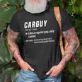 Carguy Definition Sport Car Lover Funny Car Mechanic Gift Old Men T-shirt Gifts for Old Men