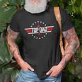 Christmas Birthday For Top Dad Birthday Gun Jet Fathers Day Gift For Mens Old Men T-shirt Gifts for Old Men