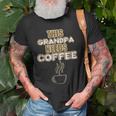 Coffee Lovers Grandpa Caffeine Cafe Java GrandfatherOld Men T-shirt Gifts for Old Men