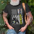 Dad Autism Awareness American Flag Autism Dad Daddy Old Men T-shirt Gifts for Old Men