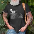 Dad Definition Daddy Father Fatherhood Stepdad Husband Poppa Gift For Mens Old Men T-shirt Gifts for Old Men
