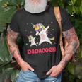 Dadacorn Dabbing Unicorn Dad Unicorn Girl Daddy Birthday Old Men T-shirt Gifts for Old Men