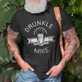 Drunkle Mike Funny Drunk Uncle Beer Gift For Mens Old Men T-shirt Gifts for Old Men