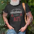 First Christmas As Afi New Grandpa Xmas Gift Gift For Mens Old Men T-shirt Gifts for Old Men