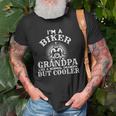 Funny Biker Grandpa Family Tree Old Men T-shirt Gifts for Old Men