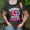Funny Donut Party Crew Family Girl Birthday Dad Mom Squad Old Men T-shirt Gifts for Old Men