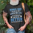 Funny Fathers Day Bonus Dad Gift From Daughter Son Wife Old Men T-shirt Gifts for Old Men
