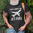 Funny Pilot Airline Mechanic Jet Engineer Gift Old Men T-shirt Gifts for Old Men