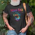 Funny Romantic Saying Your Dad Is My Cardio Tie Dye Print Old Men T-shirt Gifts for Old Men