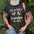 Gender Reveal He Or She Grandpa Matching Family Baby Party Gift For Mens Old Men T-shirt Gifts for Old Men
