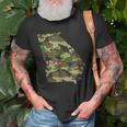 Georgia Military Green Camouflage State Old Men T-shirt Gifts for Old Men