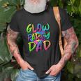 Glow Party Dad Costume 80S Glow Full Moon Party Outfit Gift For Mens Old Men T-shirt Gifts for Old Men