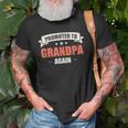 Grandpa Gift Promoted To Grandpa Again Gift For Mens Old Men T-shirt Gifts for Old Men