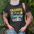 Grandpa Of The Birthday Girl Sloth Girl Old Men T-shirt Gifts for Old Men