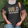 Grandpa Of The Wild One Zoo Birthday Safari Jungle Animal Old Men T-shirt Gifts for Old Men