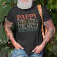 Grandpa Pappy Fathers Day Gifts Pappy Myth Legend Gift For Mens Old Men T-shirt Gifts for Old Men