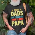 Great Dads Promoted To Papa Dad Daddy Father Stepdad Poppa Gift For Mens Old Men T-shirt Gifts for Old Men