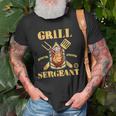 Grill Sergeant Bbq Grilling For Grandpa Fathers Day Old Men T-shirt Gifts for Old Men