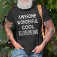 Helicopter Mechanic Gifts Funny Old Men T-shirt Gifts for Old Men