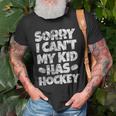 Hockey Mom Hockey Dad Sorry I Cant My Kid Has Hockey Grunge Old Men T-shirt Gifts for Old Men