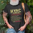 Hvac Mechanic Certified Hvac Tech Hvac Technician Old Men T-shirt Gifts for Old Men