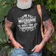 Im A Mechanic Whats Your Superpower Old Men T-shirt Gifts for Old Men