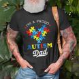 Im A Proud Autism Dad Autism Awareness Father Autistic Son Old Men T-shirt Gifts for Old Men