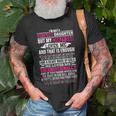 Im Not A Perfect Daughter But My Crazy Dad Loves Me Woman Old Men T-shirt Gifts for Old Men