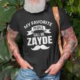 Jewish Grandpa Gift My Favorite People Call Me Zayde Gift For Mens Old Men T-shirt Gifts for Old Men