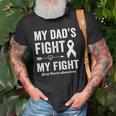 Lung Cancer Awareness Dad My Dads Fight Is My Fight Old Men T-shirt Gifts for Old Men