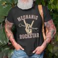 Mechanic Garage Car Enthusiast Man Cave Design For Garage Gift For Mens Old Men T-shirt Gifts for Old Men