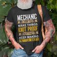 Mechanic Sarcastic Graphic Funny Repair Shop Old Men T-shirt Gifts for Old Men