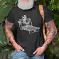 Mechanics Milling Machine Mechatronics Milling Cutter Gift Old Men T-shirt Gifts for Old Men