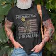 Memorial Day Remember The Fallen Military Usa Flag Vintage Old Men T-shirt Gifts for Old Men