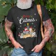 Merry Catmas Funny Cat Mom Cat Dad Christmas Cat Old Men T-shirt Gifts for Old Men