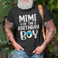 Mimi Of The Birthday Boy Mom Dad Kids Family Matching Old Men T-shirt Gifts for Old Men