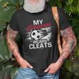 My Princess Wears Cleats Soccer Mom Dad Soccer Player Old Men T-shirt Gifts for Old Men
