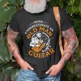 Never Underestimate An Old Man With A Guitar Grandpa Top Gift For Mens Old Men T-shirt Gifts for Old Men