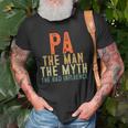 Pa The Man The Myth The Bad Influence Grandpa Gifts Gift For Mens Old Men T-shirt Gifts for Old Men