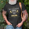 Papa Grandpa Gift My Favorite People Call Me Papa Old Men T-shirt Gifts for Old Men