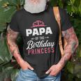 Papa Of The Birthday Princess Girl Matching Family Grandpa Gift For Mens Old Men T-shirt Gifts for Old Men