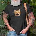 Pocket Cat Grumpy Face Lover Dad Mom Funny Kidding Old Men T-shirt Gifts for Old Men