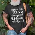 Promoted From Dog Grandparent To Human Grandparent Old Men T-shirt Gifts for Old Men
