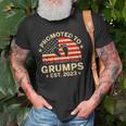 Promoted To Grumps 2023 First Time Fathers Day New Dad Gift Gift For Mens Old Men T-shirt Gifts for Old Men