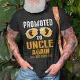 Promoted To Uncle Again 2023 Soon To Be Dad Again Gift For Mens Old Men T-shirt Gifts for Old Men