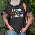Proud Grandma Lgbtq Gay Pride Rainbow Grandparent Old Men T-shirt Gifts for Old Men